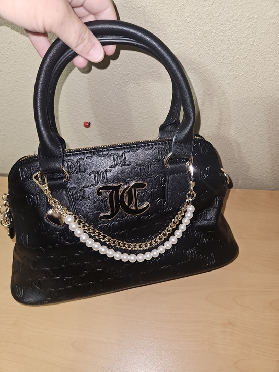 Juicy Couture Handbags - NWOT Juicy Couture dome satchel with Gold And Pearl Chain Accent & Coin Purse
